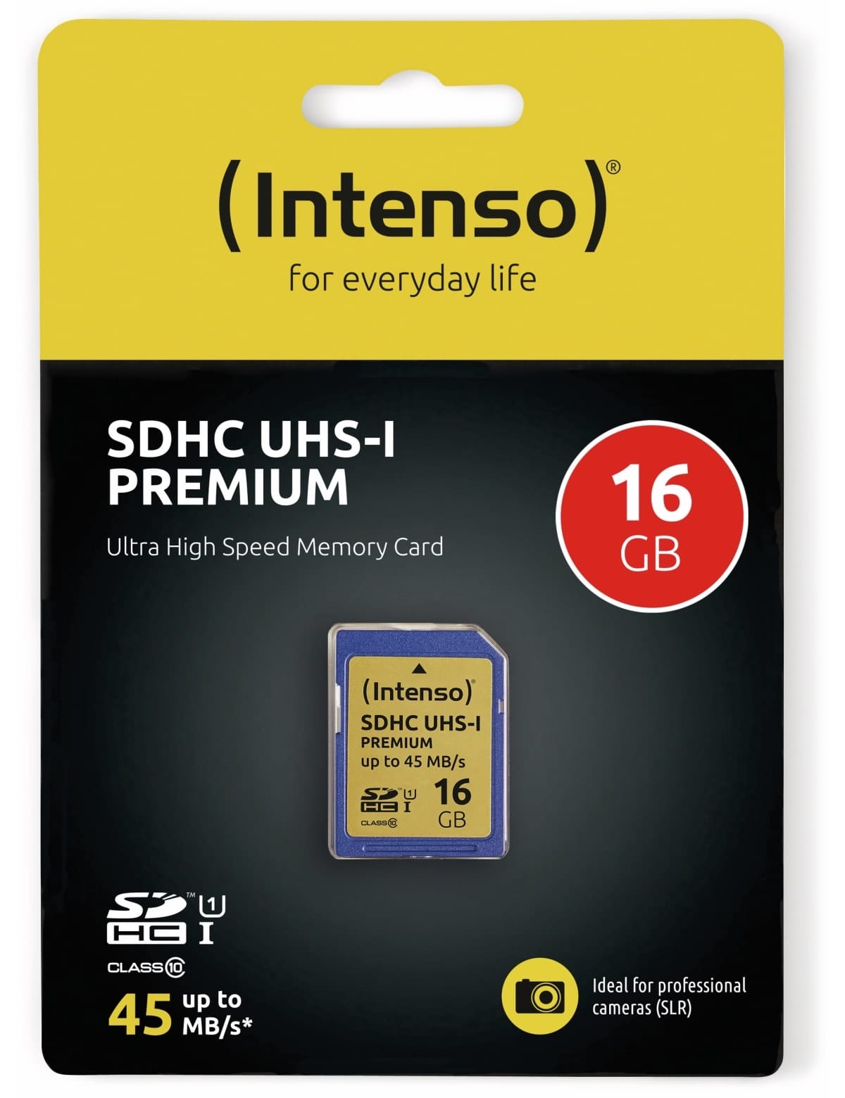 INTENSO SDHC Card 3421470, 16 GB, Class 10, UHS-I