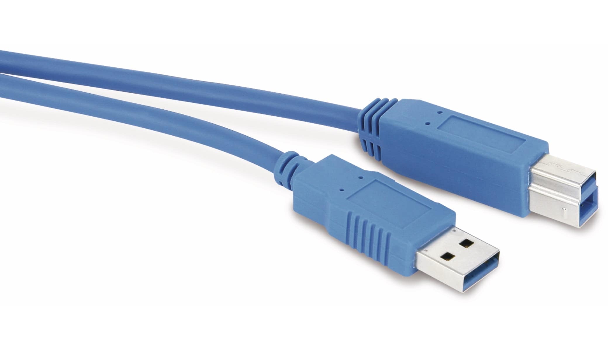 S-IMPULS USB3.0 Anschlusskabel, A/B, 5 m, blau