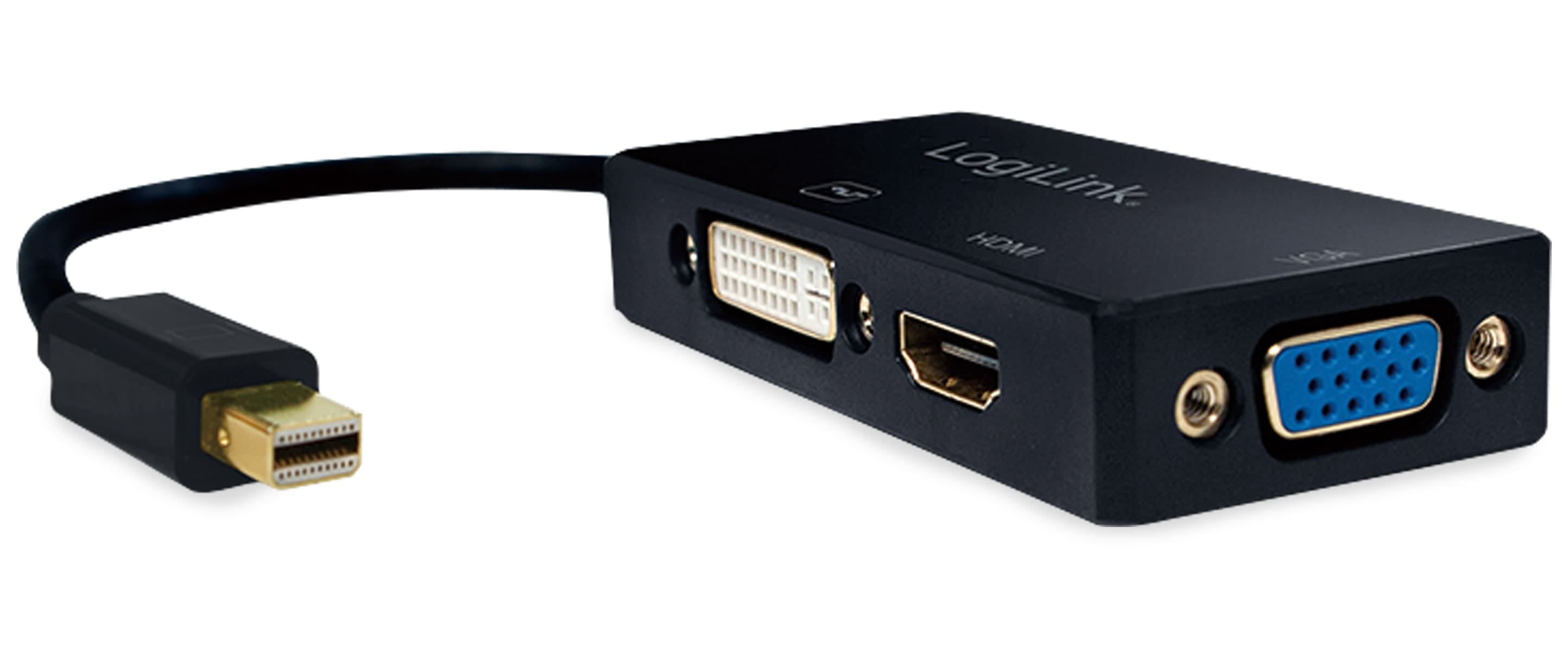 LOGILINK Mini-DisplayPort-Adapter CV0109, DVI, HDMI, VGA