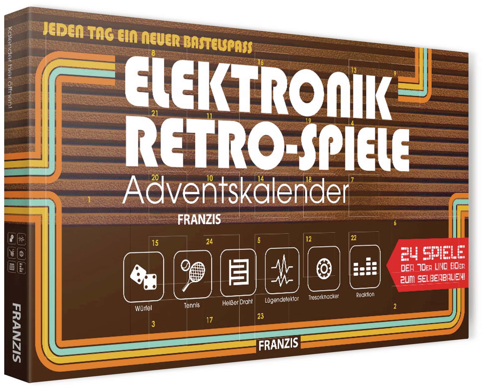 Franzis Lernpaket Retro-Spiele Adventskalender, 2018