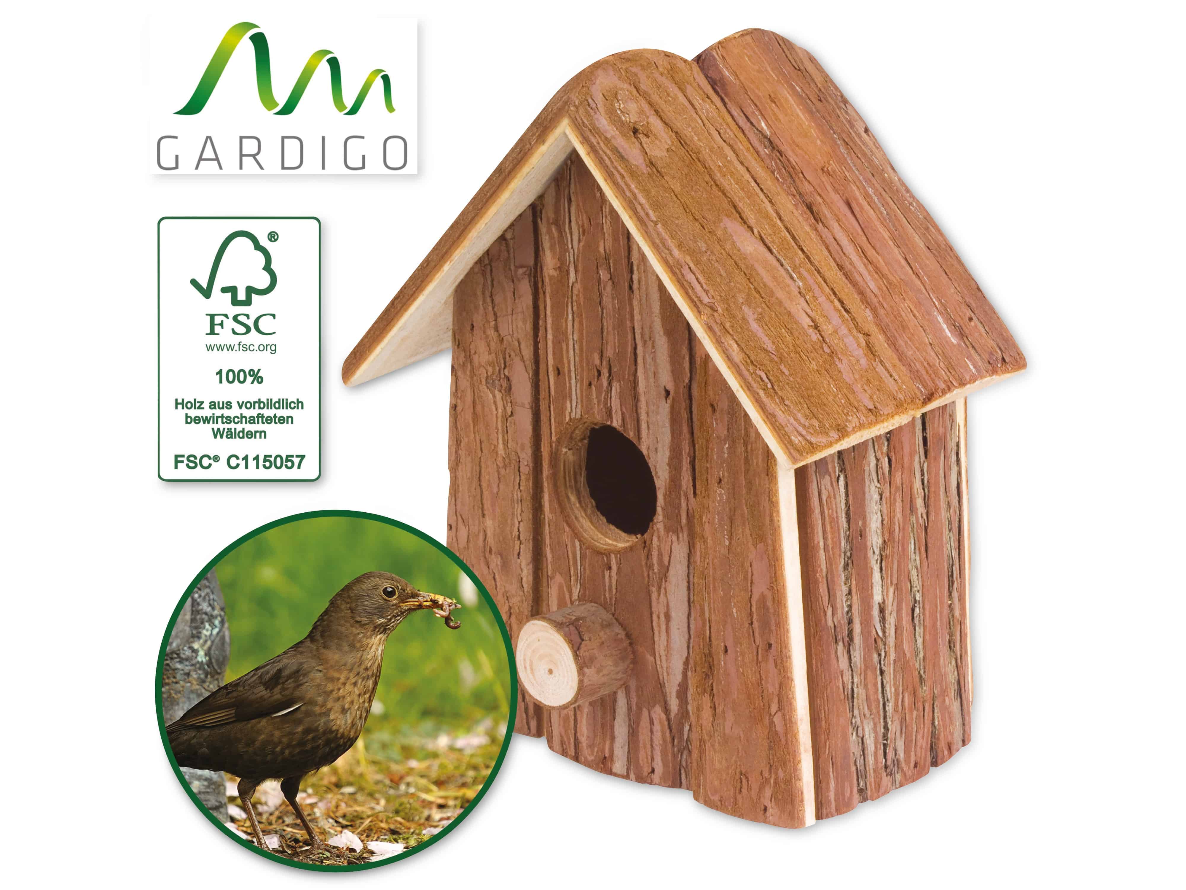 GARDIGO Vogelhaus Natur, FSC