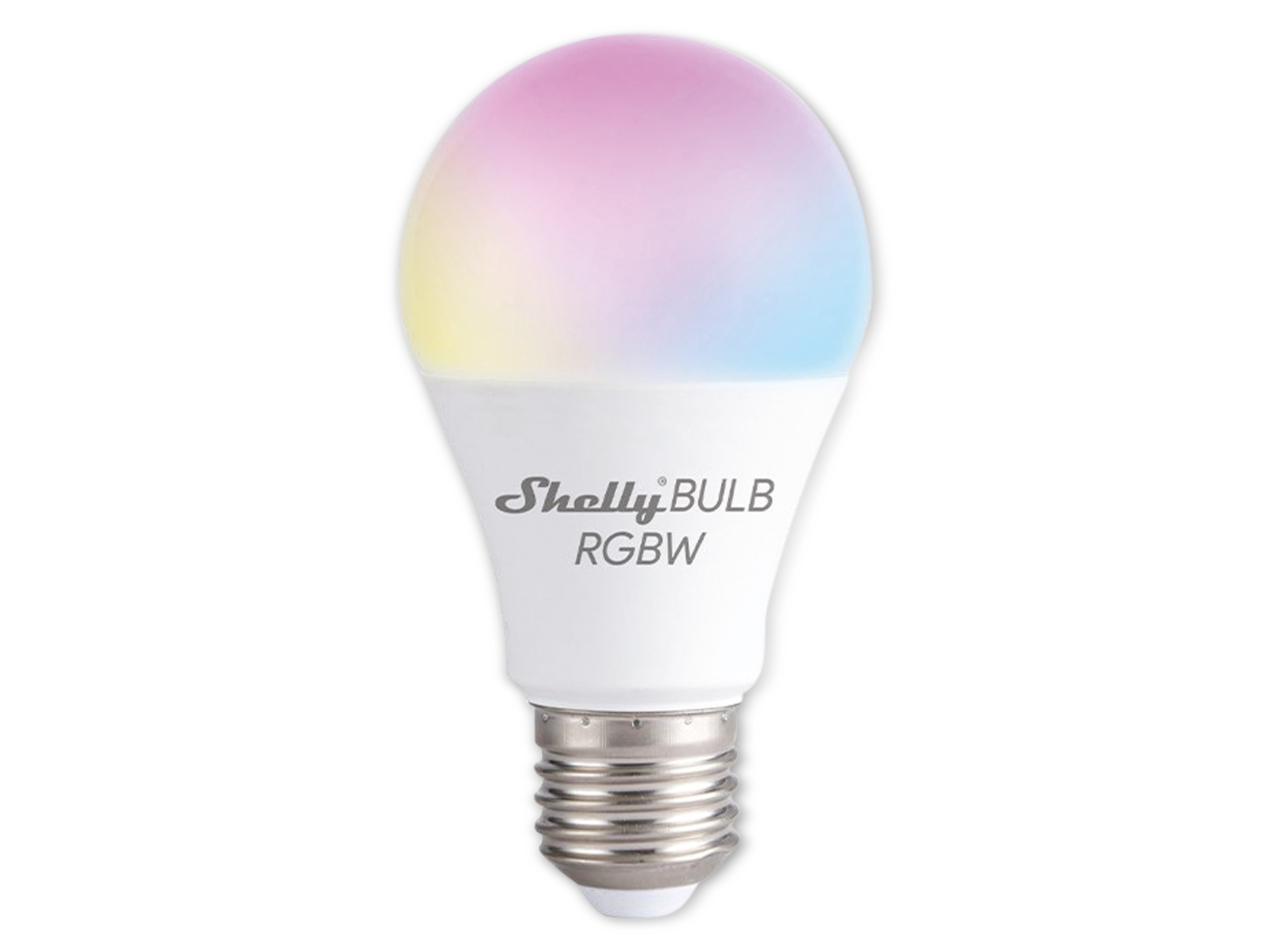 SHELLY LED-Lampe Duo RGBW, WLAN, EEK: F E27, dimmbar