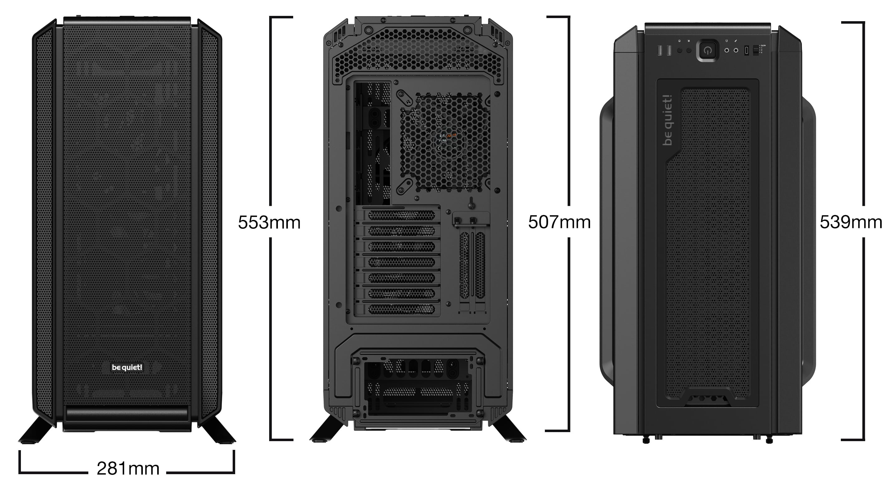 BE QUIET! Midi Tower Silent Base 802 Window Black