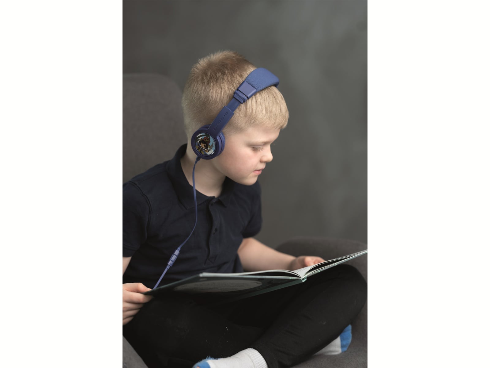 ONANOFF On-Ear Kopfhörer BuddyPhones Explore+, für Kinder, dunkelblau