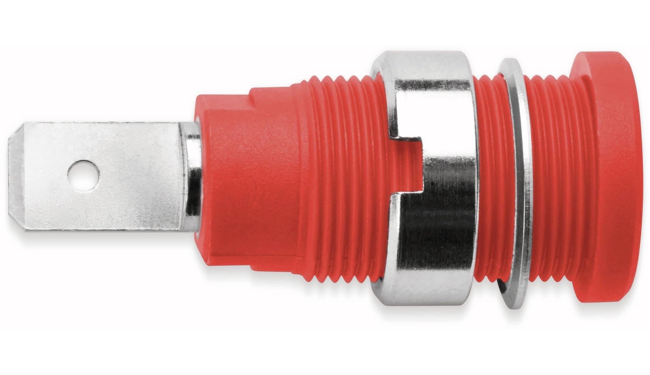 SCHÜTZINGER Sicherheits-Einbaubuchse, SEB 6452 Ni / RT, Rot, 4 mm