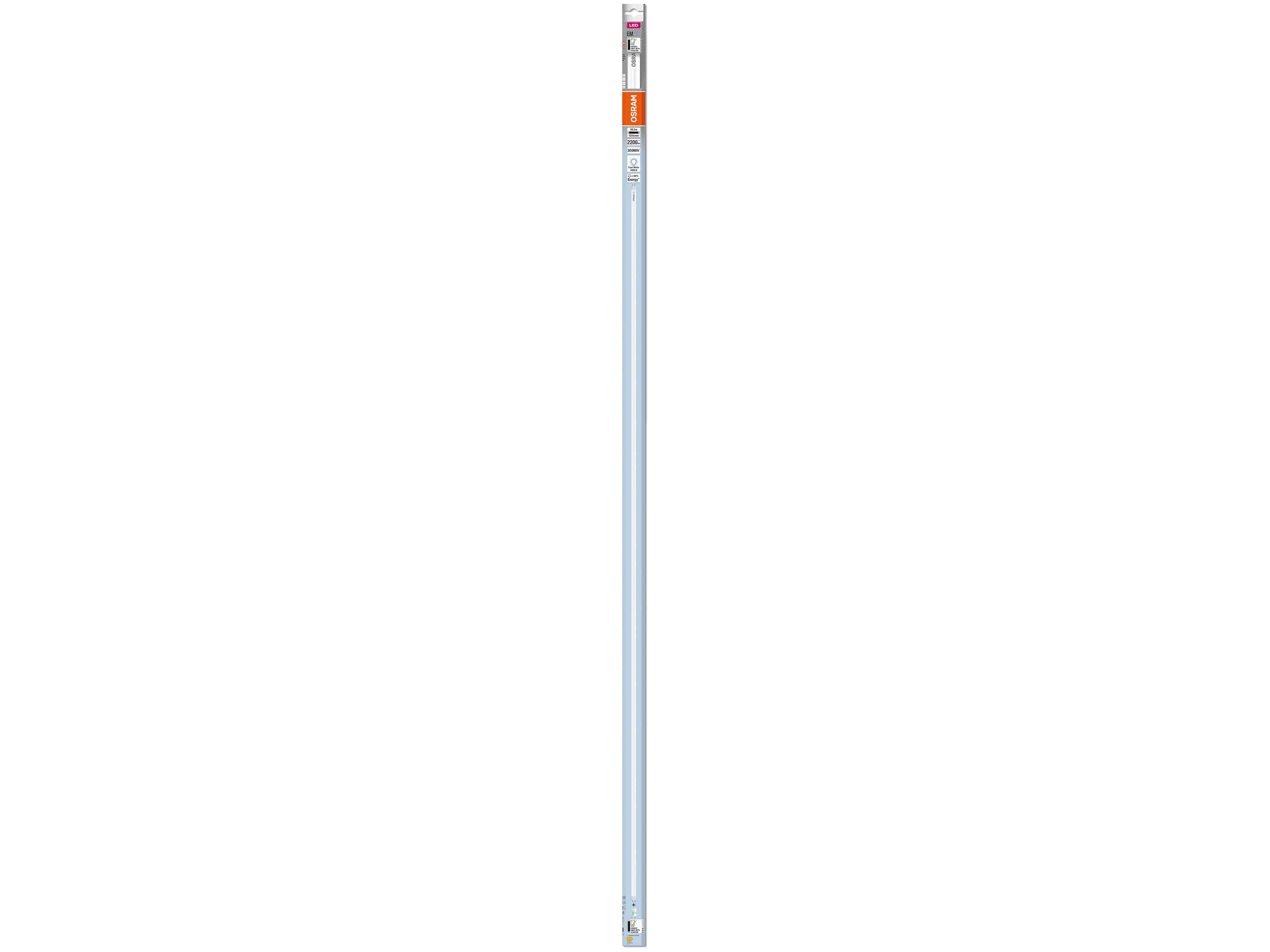 OSRAM LED-Röhre, T8, 1500mm, G13, EEK: E, 18,3W, 2200lm, 4000K, PC