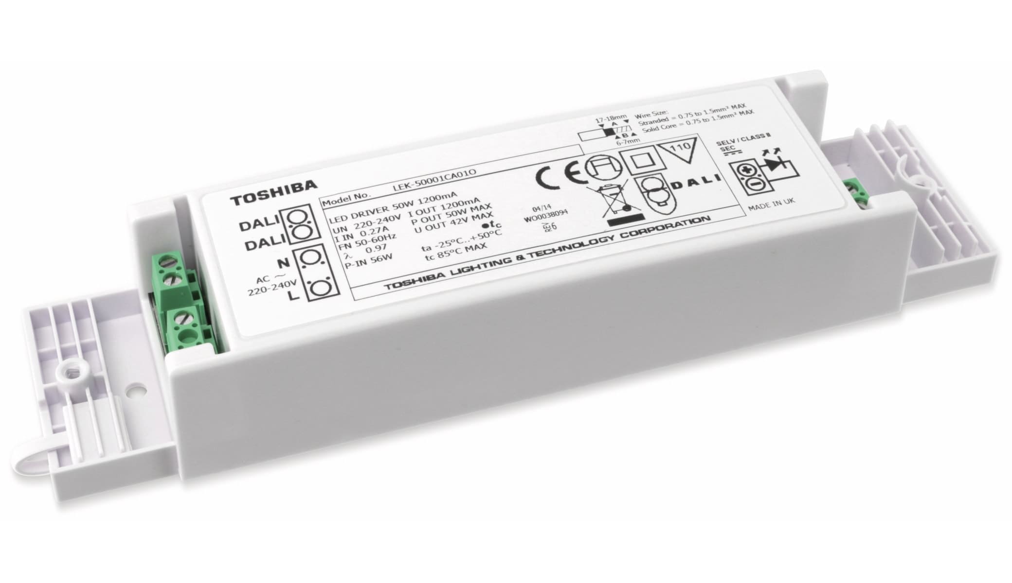 Toshiba Konstantstrom LED-Treiber LEK-50001CA010, 1,2 A, 36...50 W