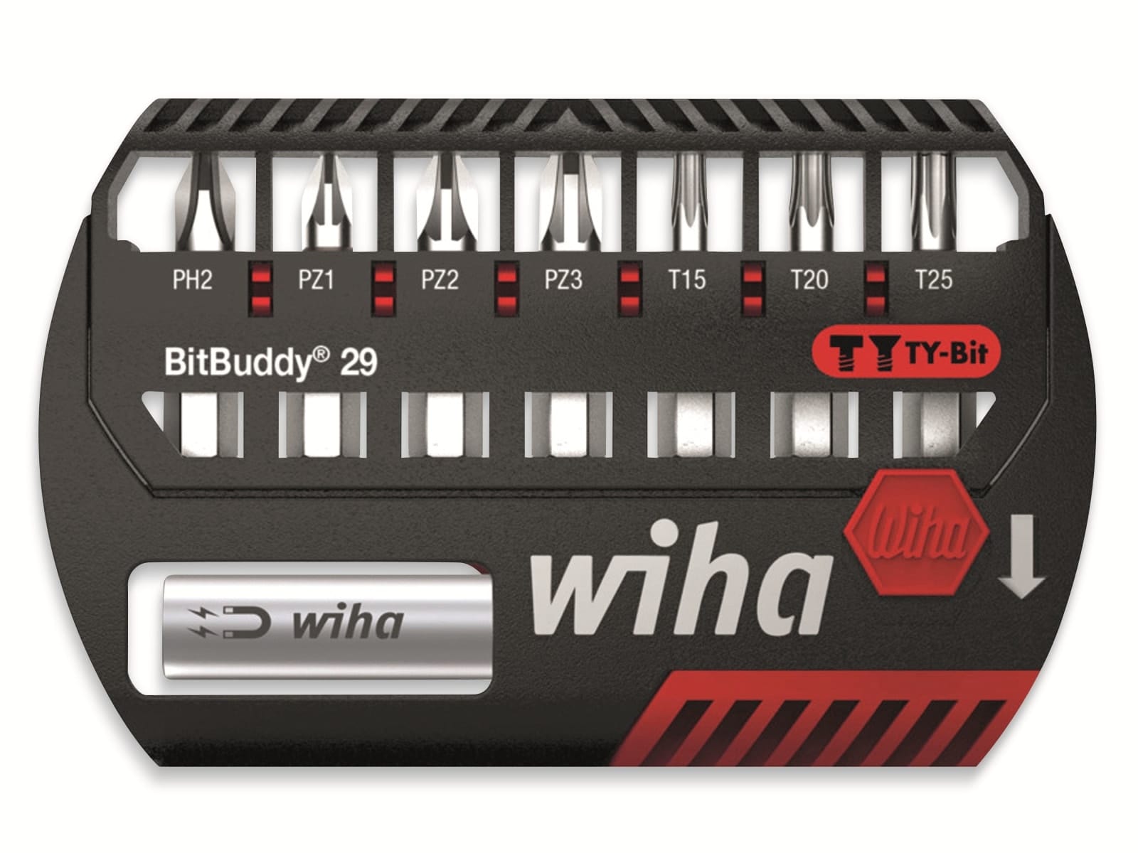 WIHA Bit-Set BitBuddy, TY-Bit, 9-tlg. PH, PZ, TX, 29mm, 42137