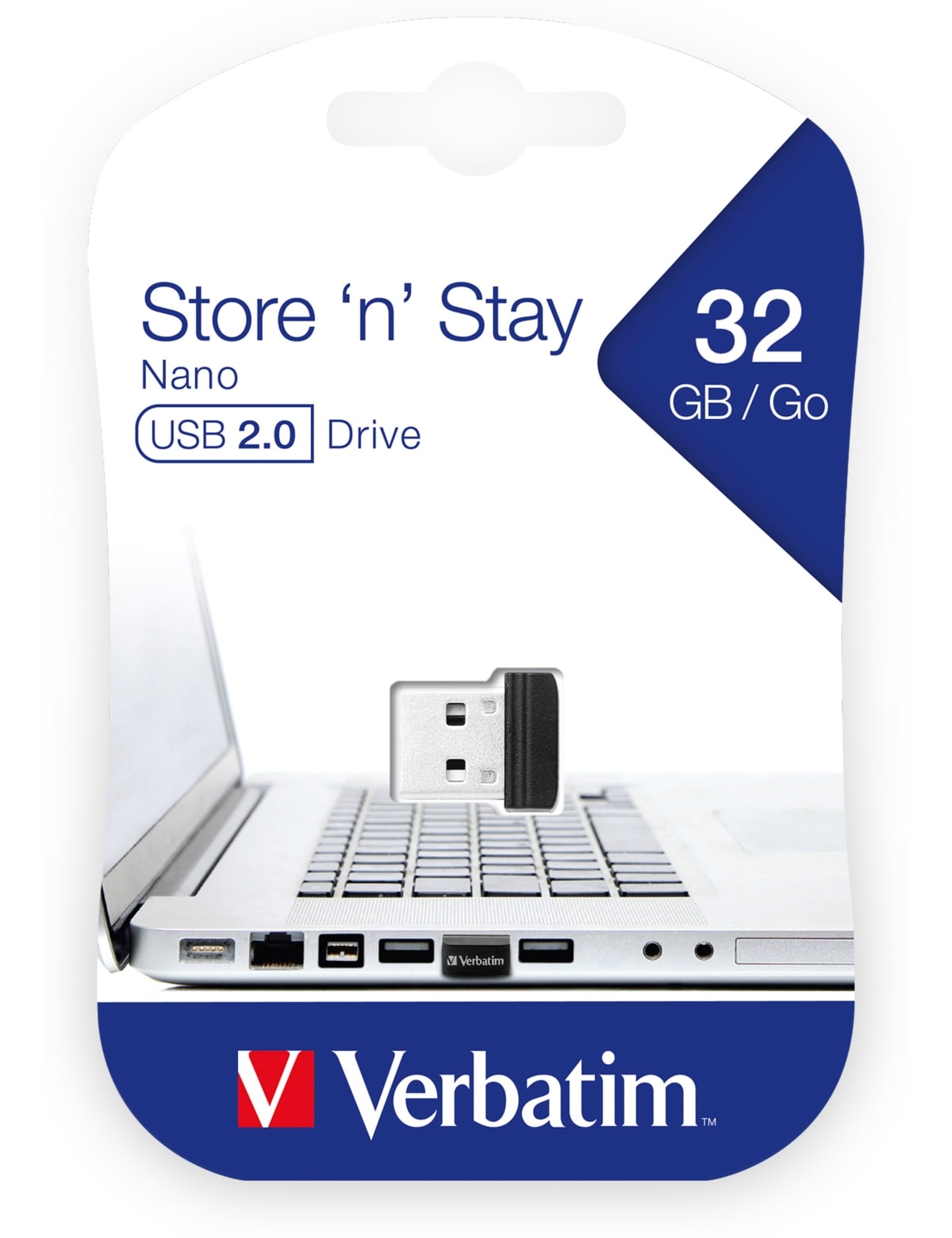 VERBATIM USB2.0 Stick Nano Store´n´Stay, 32 GB