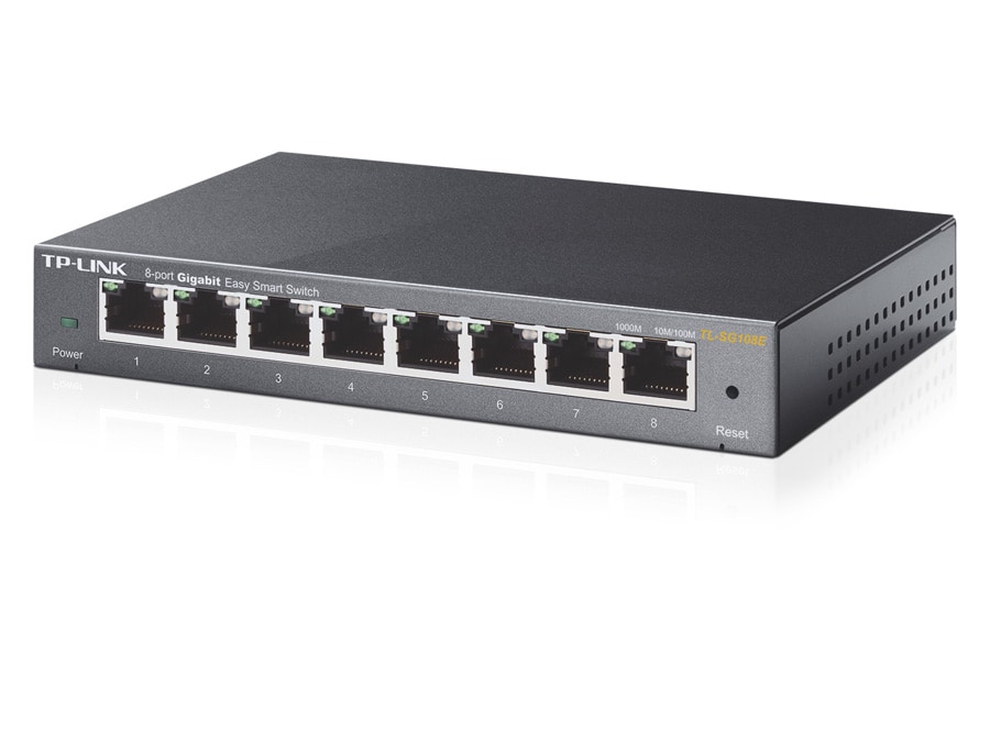 TP-LINK Gigabit Netzwerk-Switch TL-SG108E, 8-Port