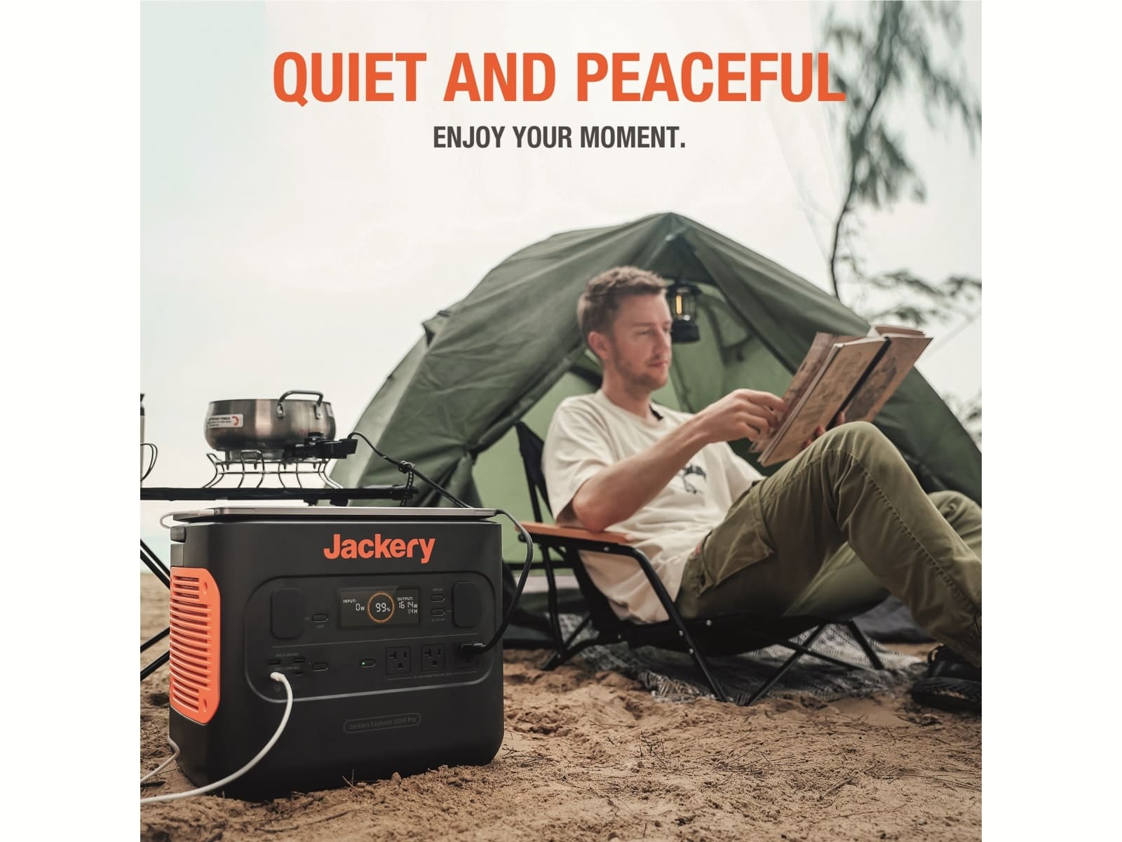 JACKERY Powerstation-Set Explorer 2000 Pro + 2x 200 W Solarmodul