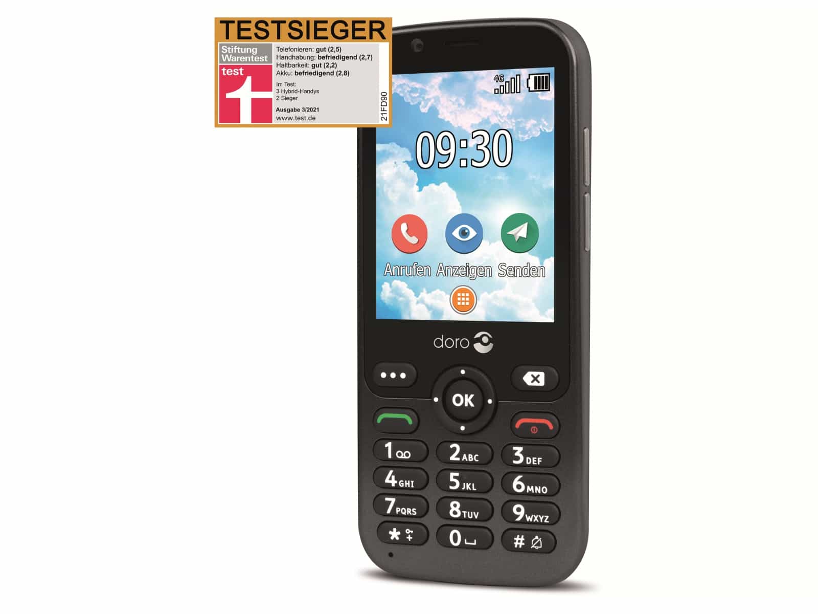 Doro Handy 7010, schwarz