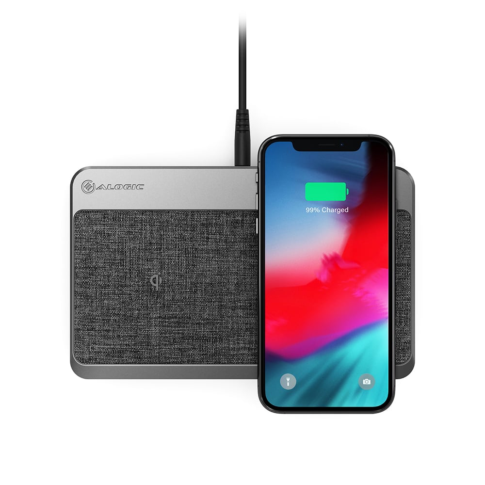 ALOGIC Induktions-Ladegerät, Wireless, Multi-Device, mit USB-A & USB-C Anschluss