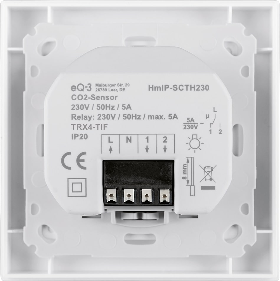 HOMEMATIC IP Smart Home 155592A0, CO2-Melder