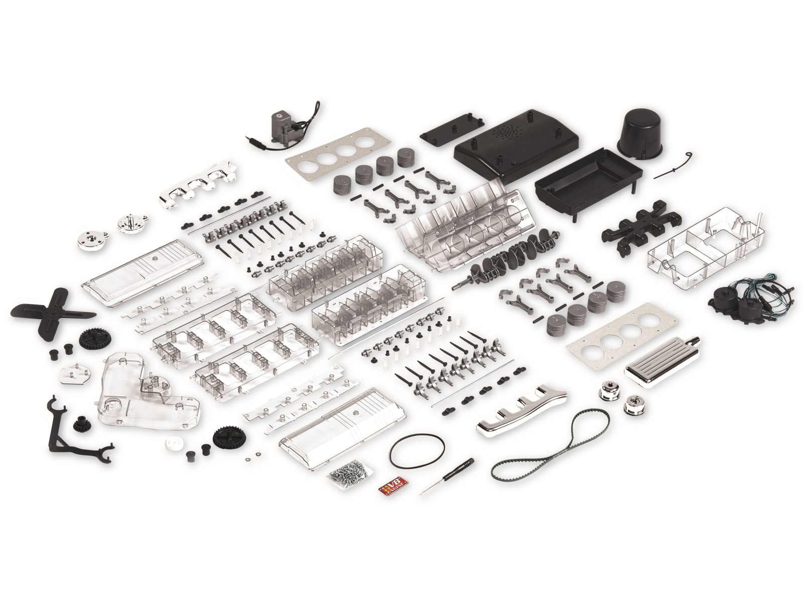 FRANZIS Technikbausatz, 67114, Der große Technikbausatz V8