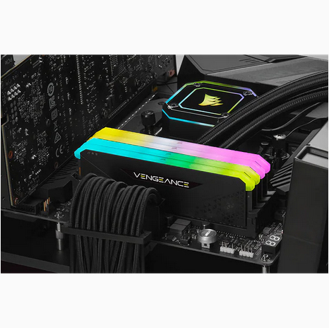 CORSAIR Arbeitsspeicher Vengeance RGB RS, DDR4, Kit, 64 GB