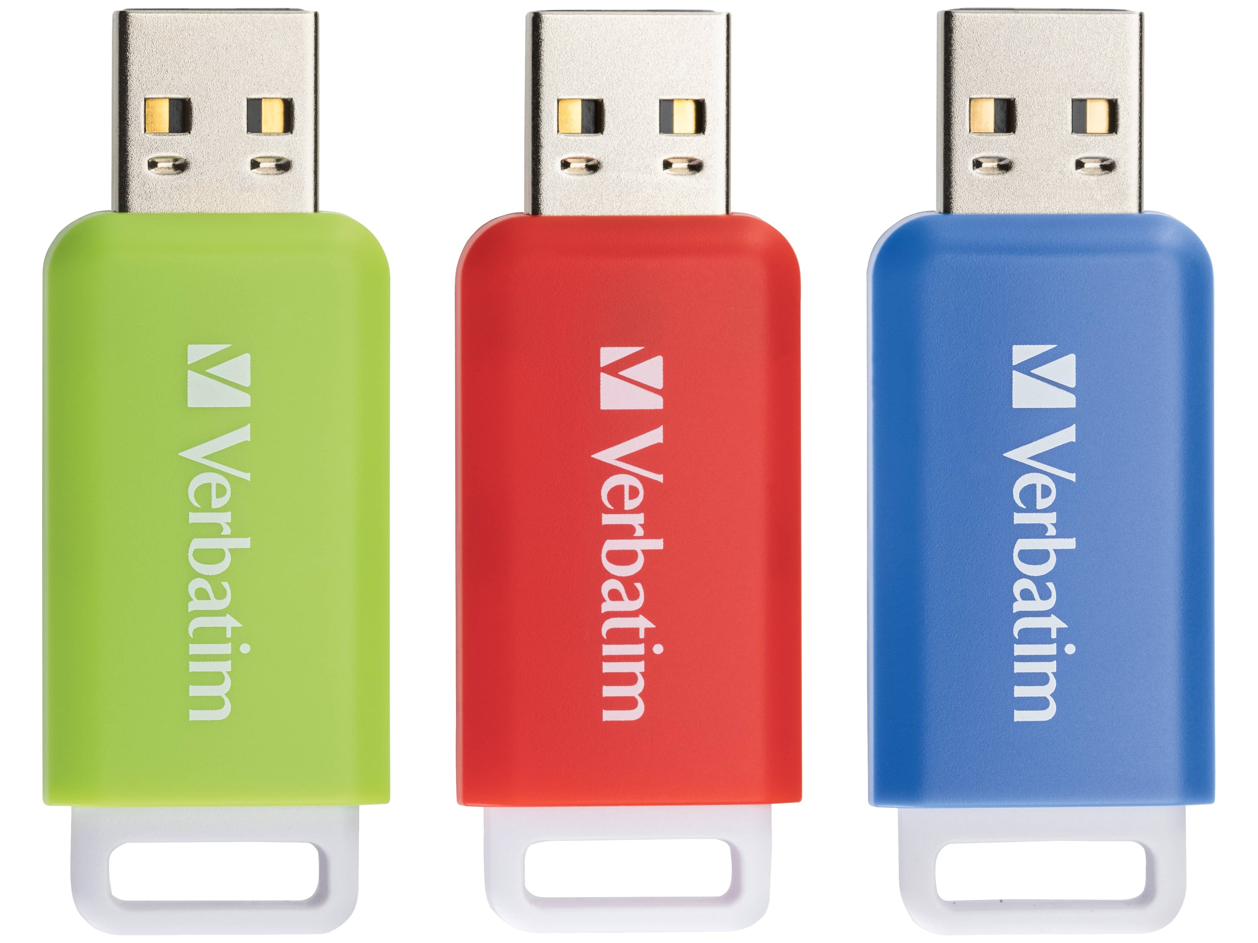 VERBATIM USB-2.0-Stick Databar 3er Pack (16GB, 32GB & 64GB)