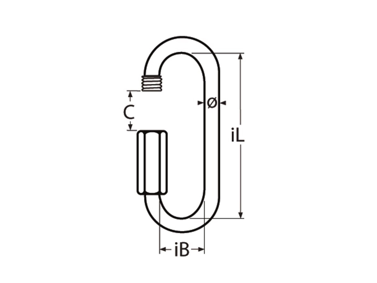 MARINETECH Schraubverbinder Edelstahl A4 lange Form, 4x53mm