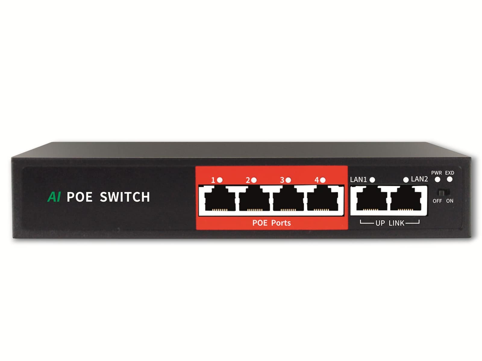 JOVISION PoE Netzwerk-Switch CloudSEE PS64, 4-port