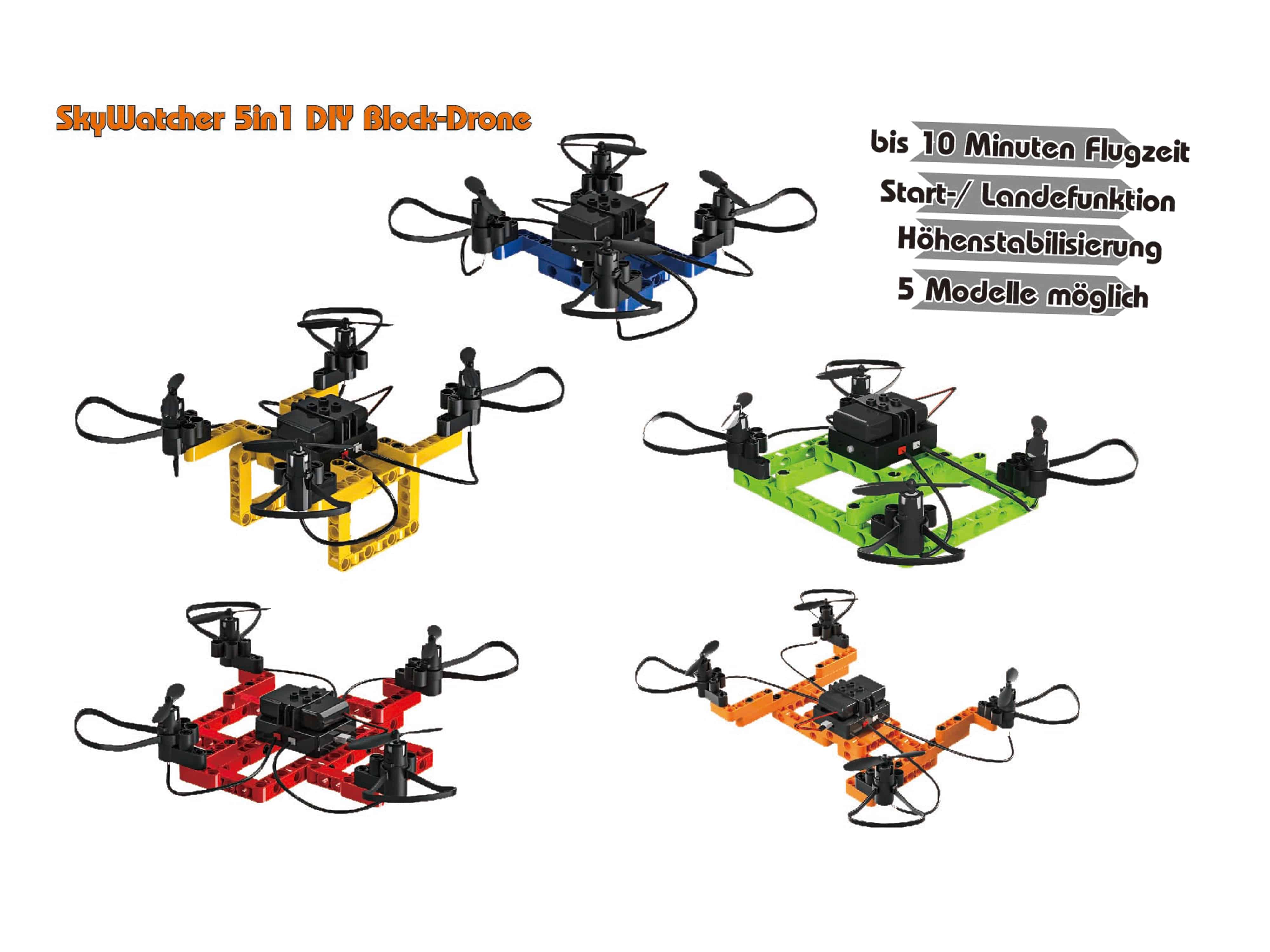 DF MODELS Quadrokopter SkyWatcher 5in1 DIY Block-Drone, RTF, 9990