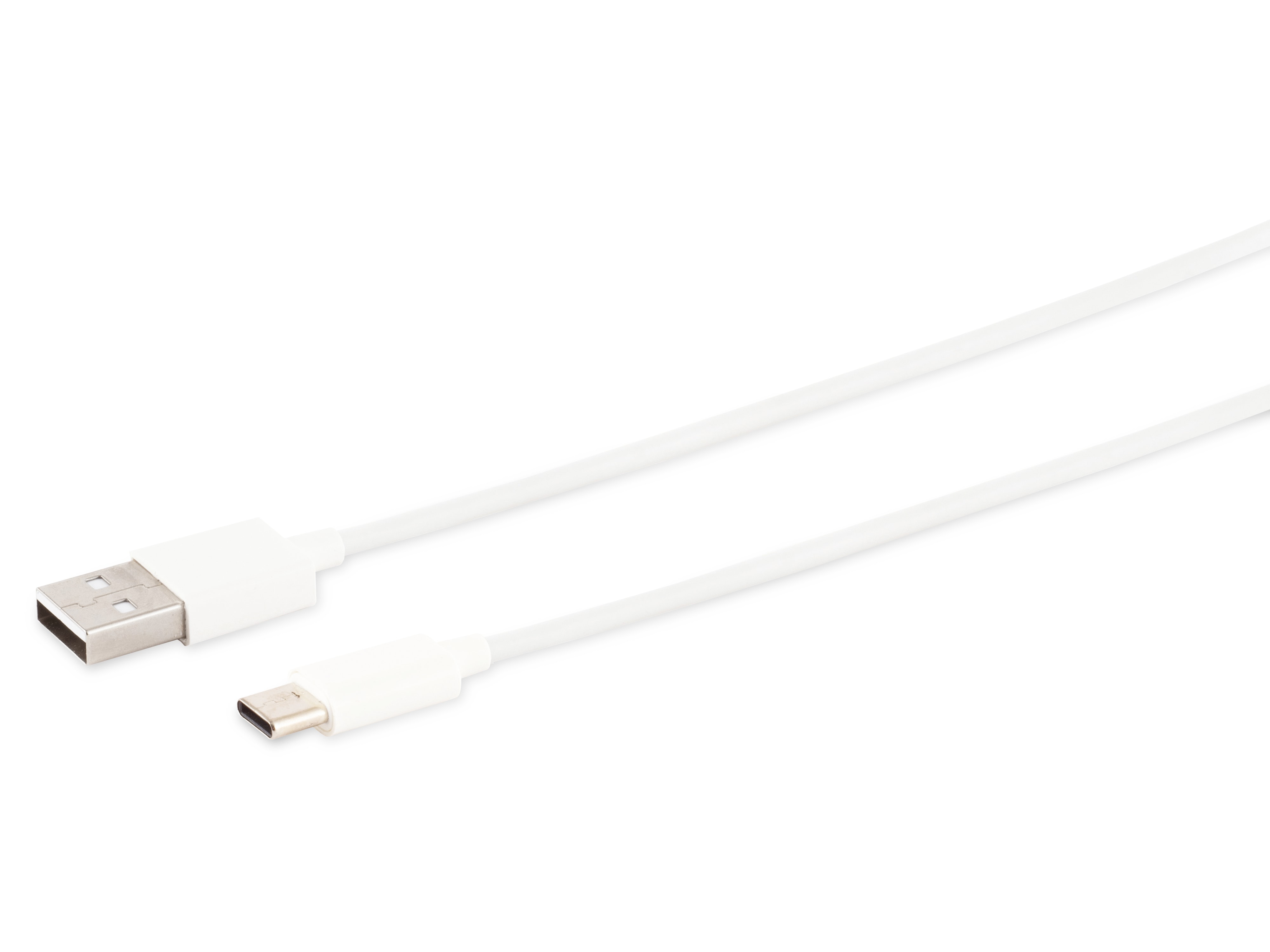 S-IMPULS USB-A Ladekabel, USB-C, 2.0, ABS, weiß, 1,5 m