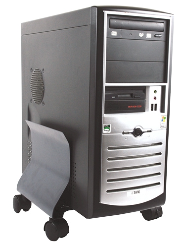 FELLOWES PC-Ständer, mit Rollen, graphit