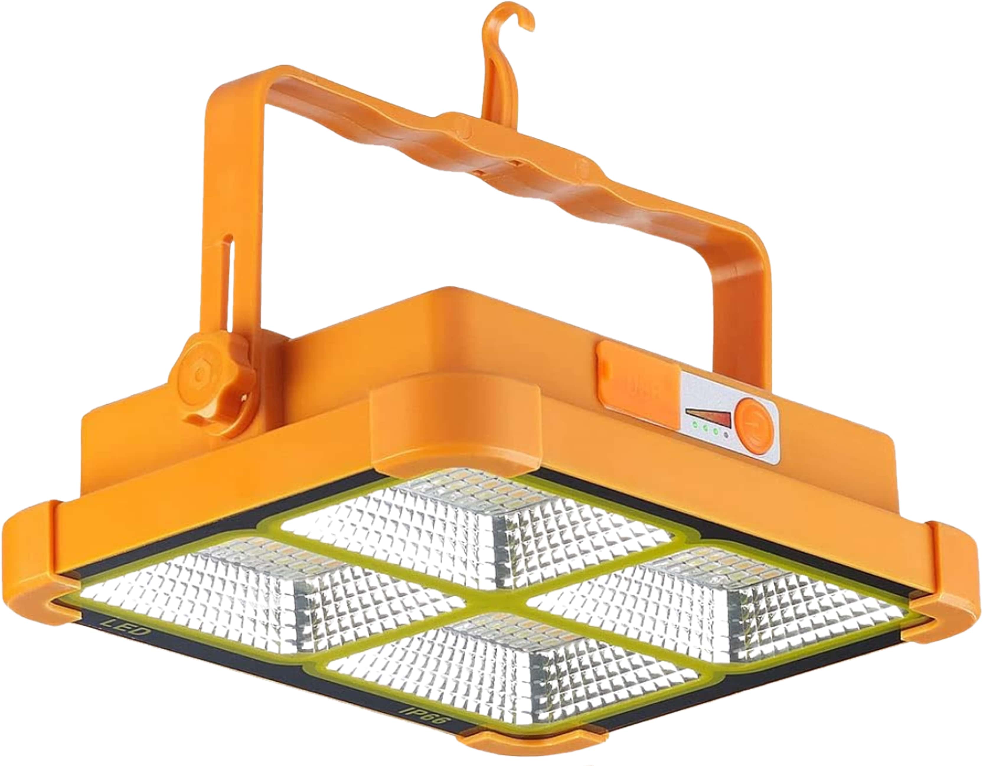 LUXULA Solar-Led-Baustrahler LXSO400110, Akku, CCT, IP65, Magnet-und Hängefuntion