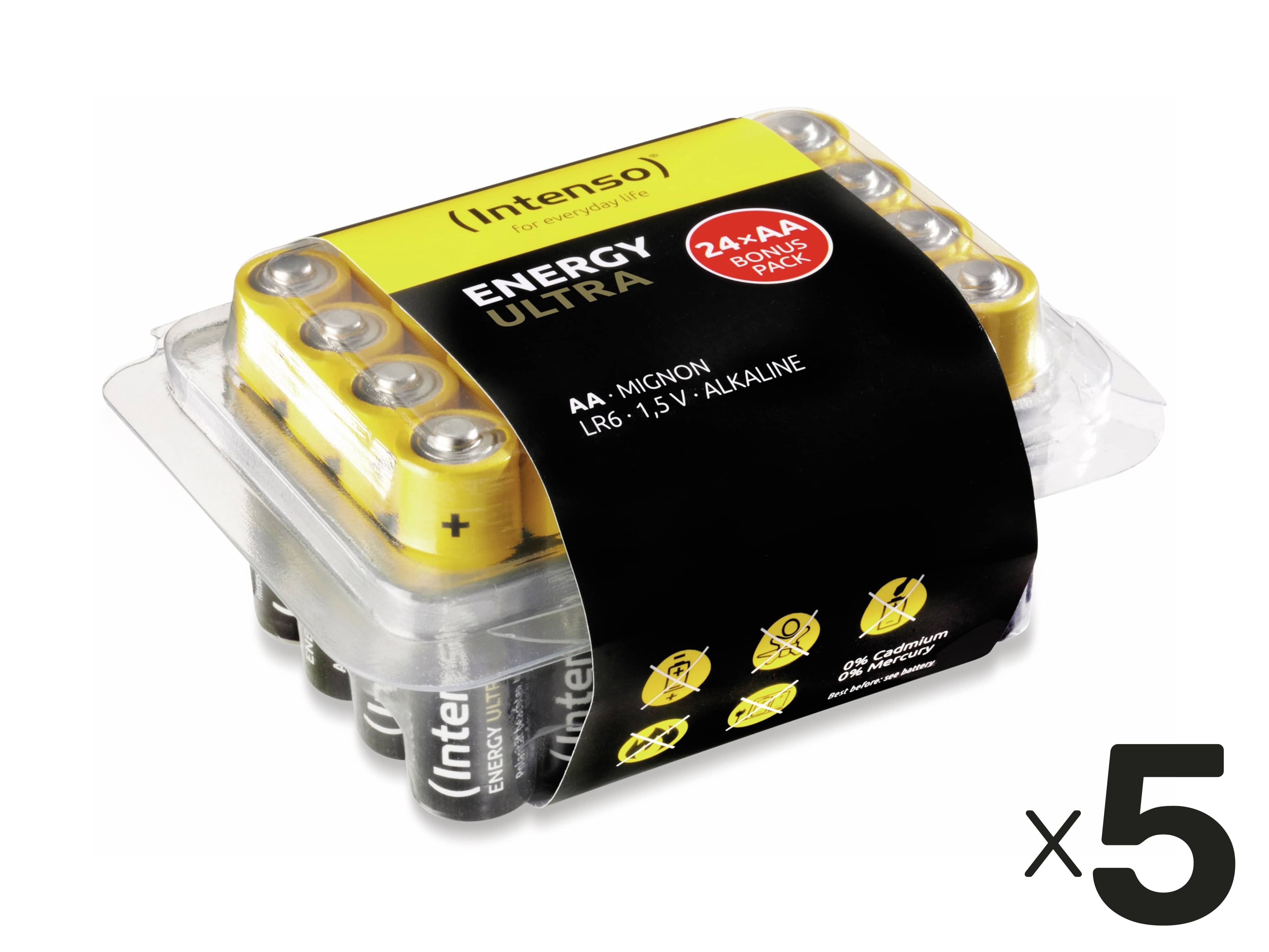 INTENSO Batterie-Set Energy Ultra, AA LR06, 120 Stück