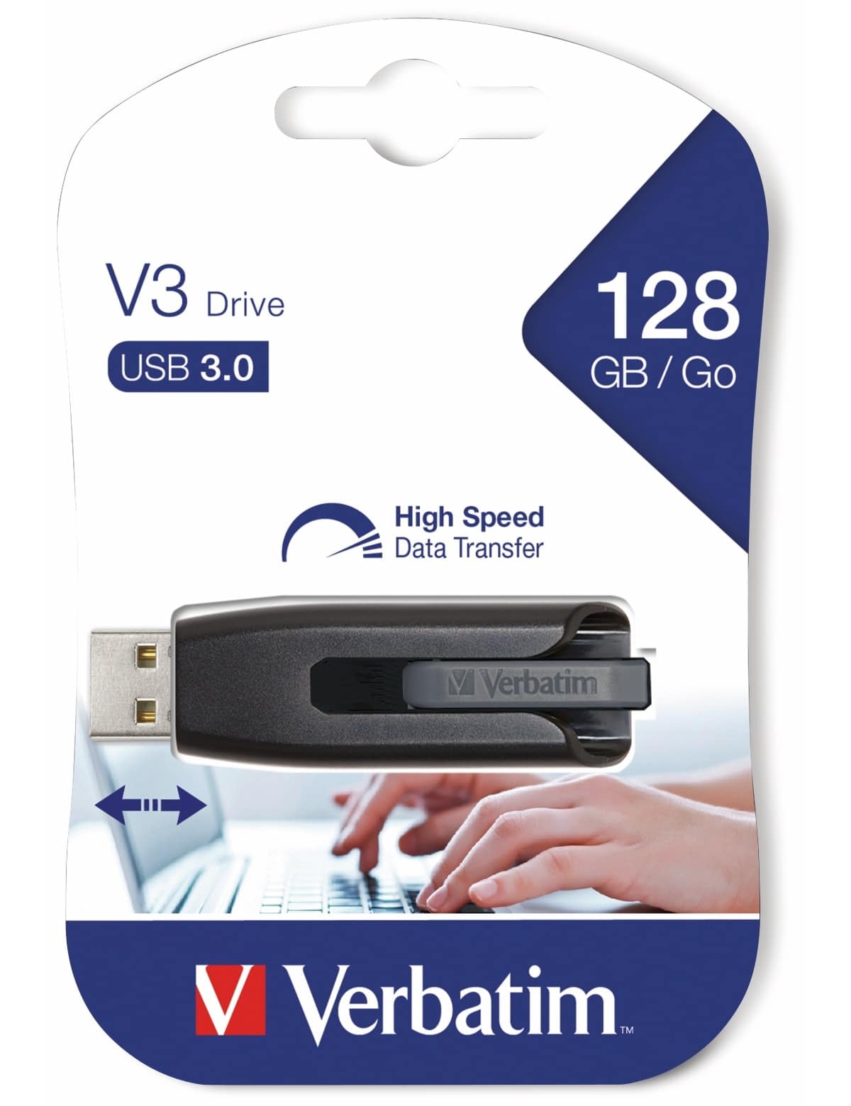VERBATIM USB 3.0 Speicherstick V3 Store n Go, 128 GB