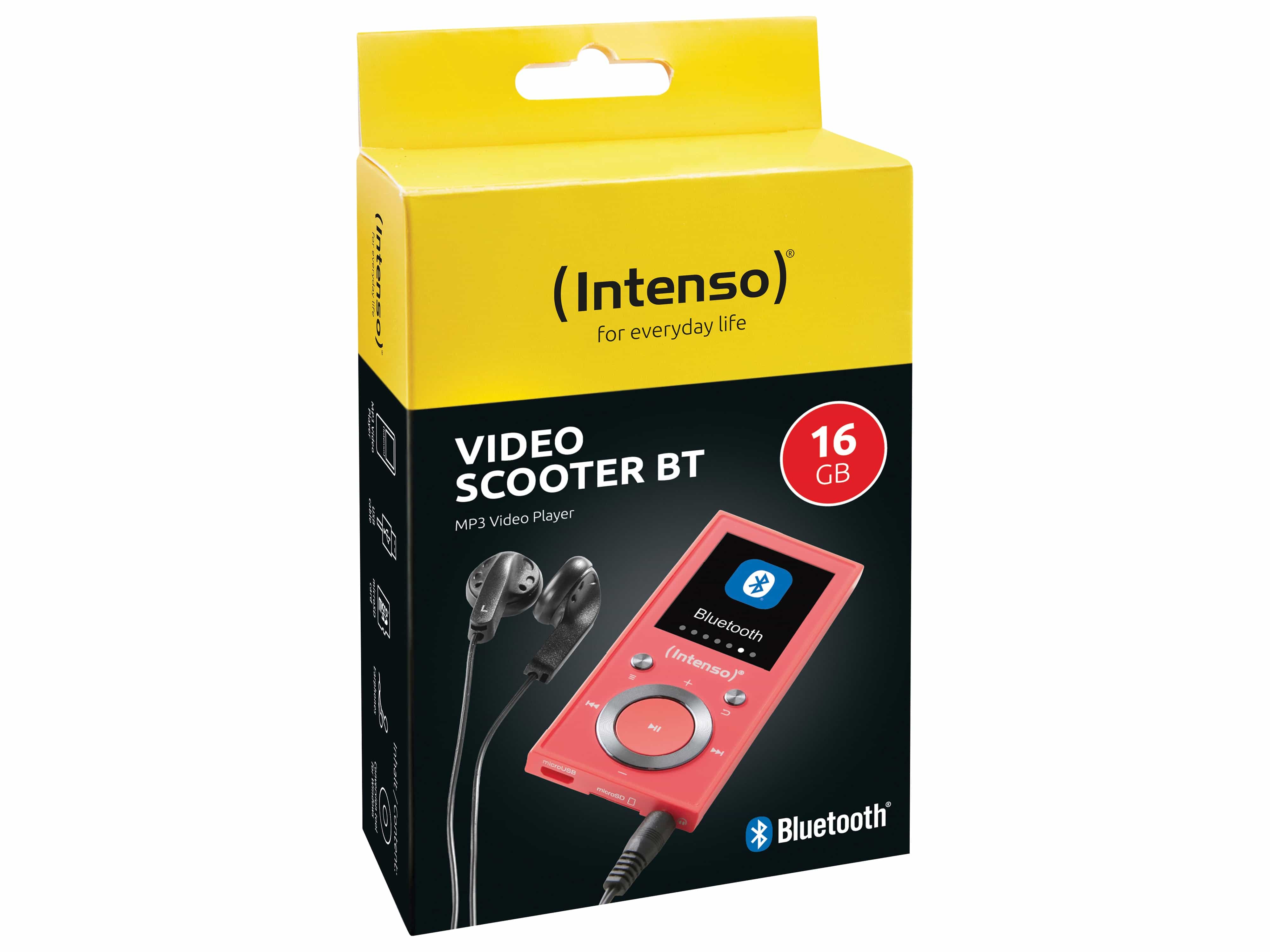 INTENSO MP3-Videoplayer 3717473, Video Scooter BT, 16 GB, pink