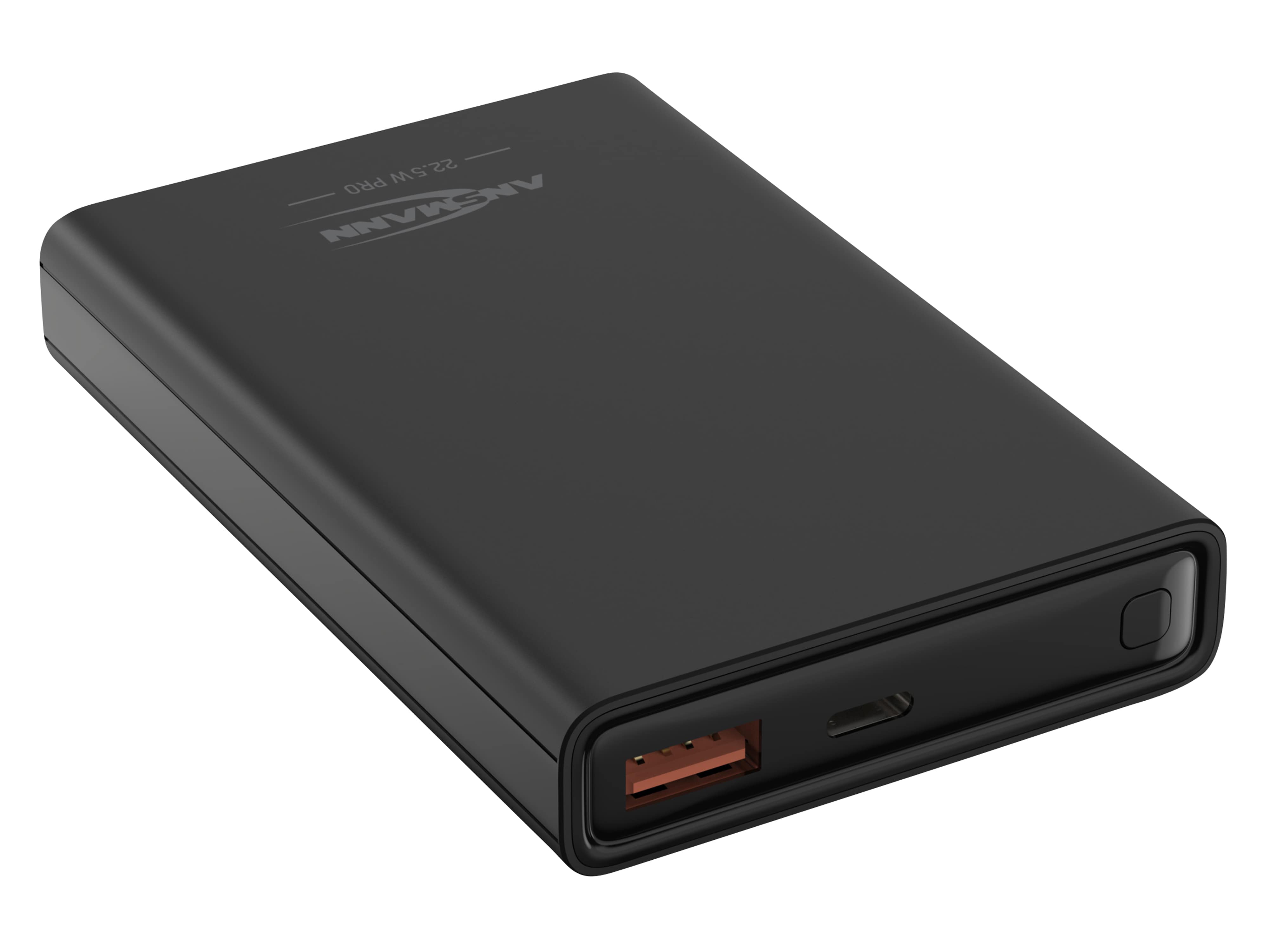 ANSMANN Powerbank PB222PD, 10.000 mAh, schwarz 