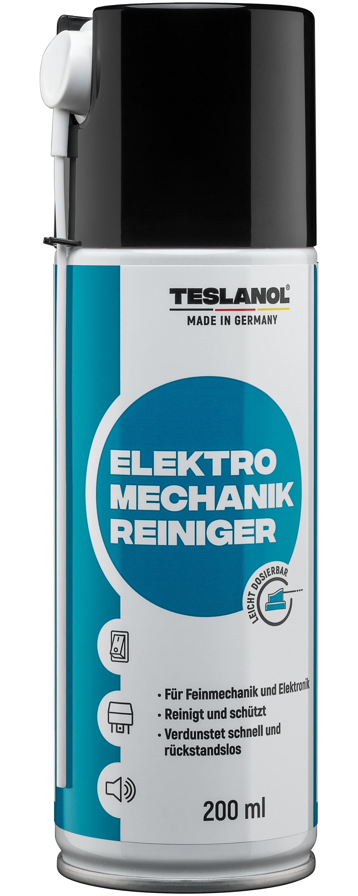 TESLANOL 26017 Elektro-Mechanik-Reinigerspray, 200 ml, 4 Stück