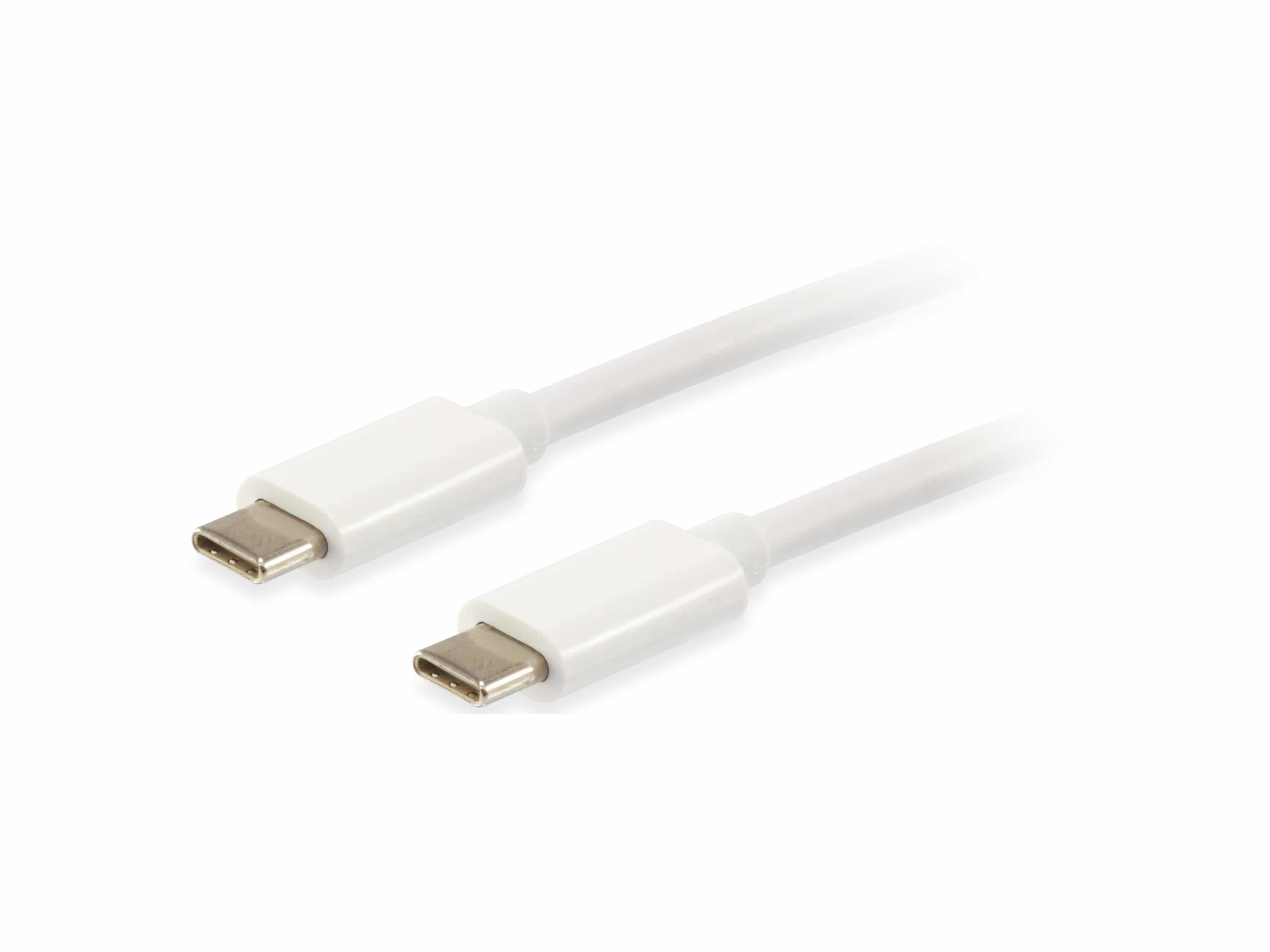 EQUIP USB-C Kabel 128352 PD60W 4K 60Hz 5Gbps 1,0m weiß