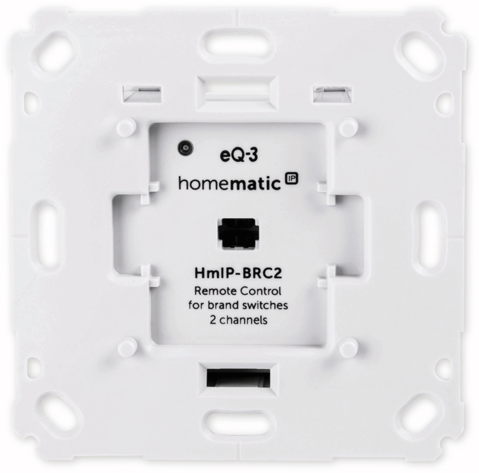 HOMEMATIC IP Smart Home 152000A0 Wandtaster, 2-fach für Markenschalter