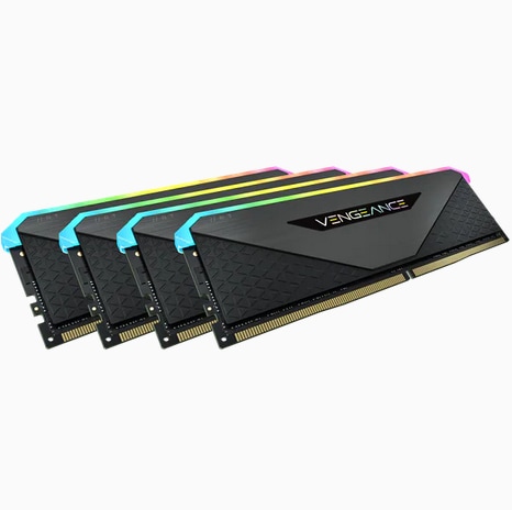 CORSAIR Arbeitsspeicher Vengeance RGB RT, DDR4, Kit, 128 GB