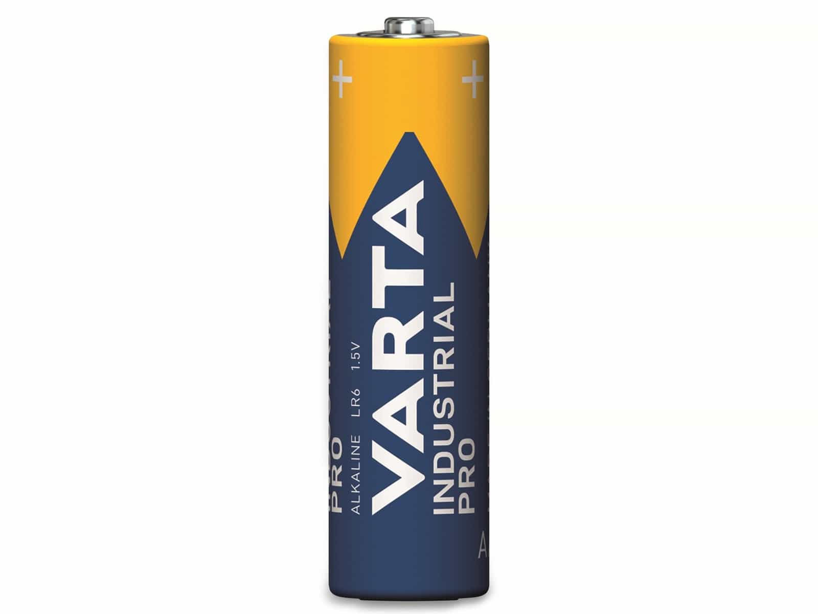 VARTA Batterie Alkaline, Mignon, AA, LR06, 1.5V, Industrial Pro, 4 Stück