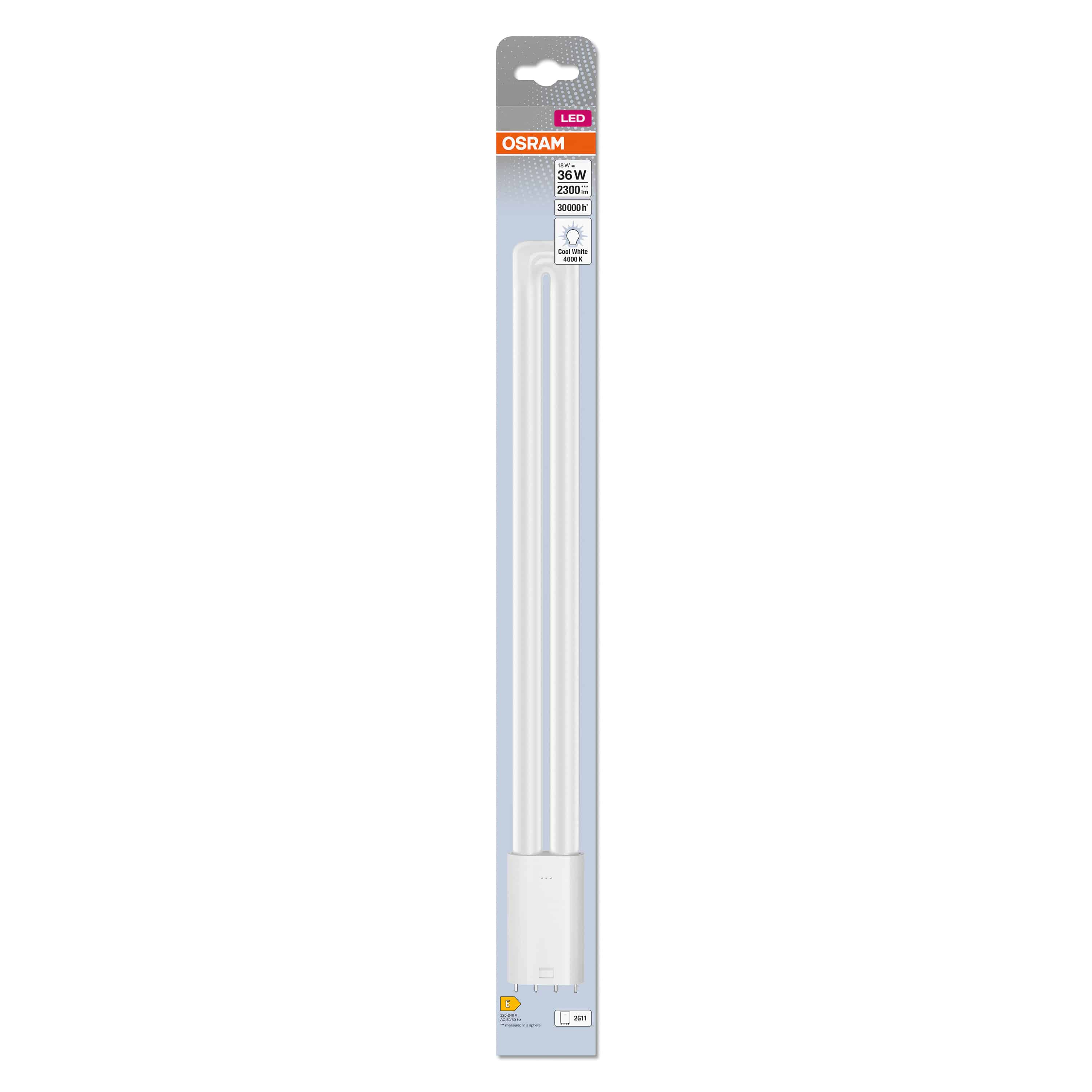 OSRAM LED-Lampe, Dulux L36, 2G11, EEK: E, 18W, 2300lm, 4000K