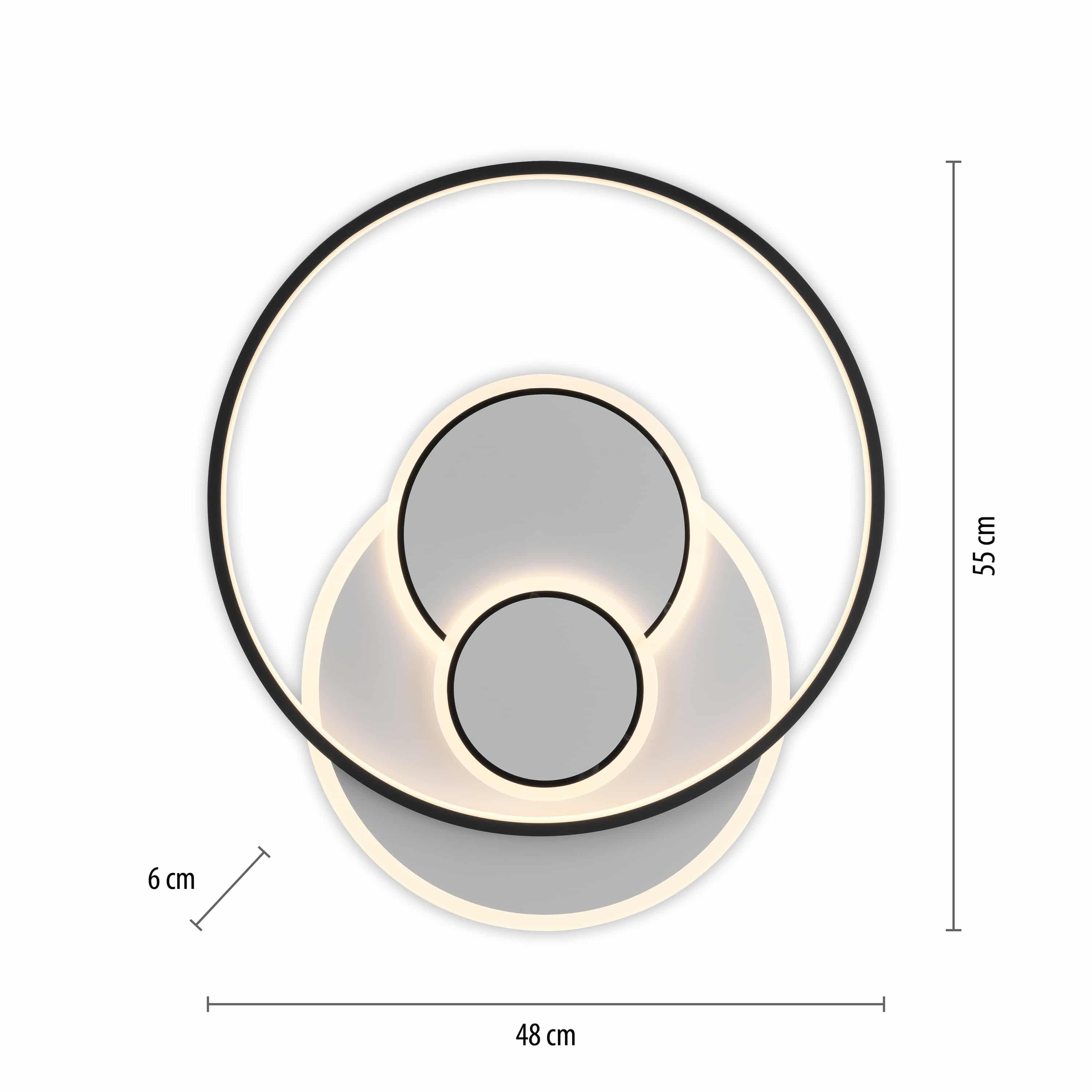 PAUL NEUHAUS LED-Deckenleuchte 6392-16 weiss, 27 W, 3800 lm, 3000 K