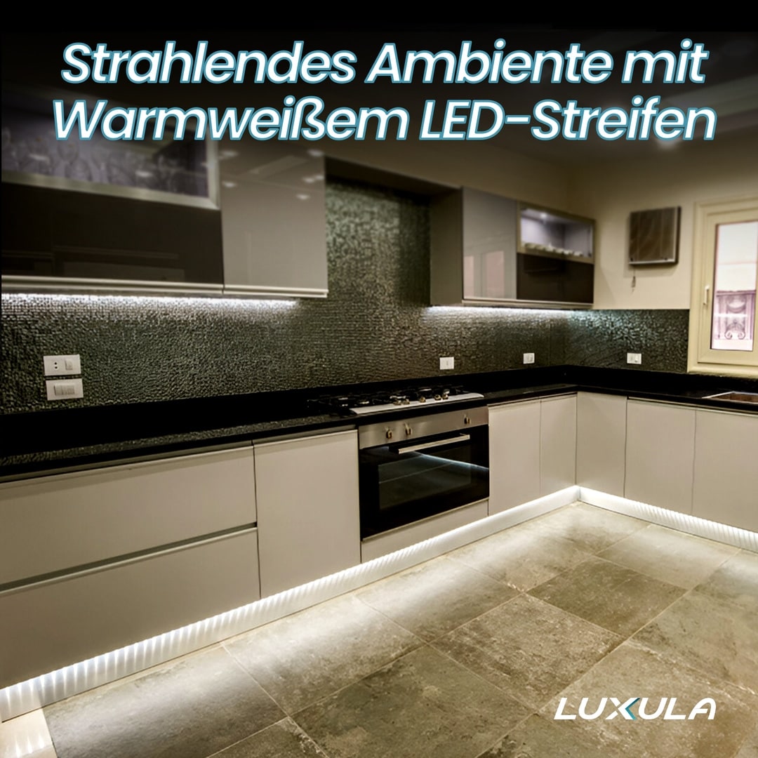 LUXULA LED-Strip, 5 m, warmweiß, EEK: F, 12 V, 2700 K, 60-LED/m