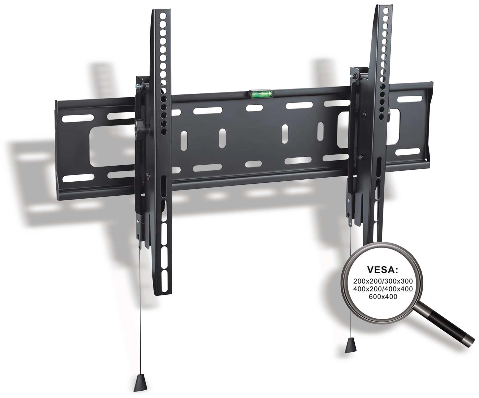 PUREMOUNTS TV-Wandhalter PM-BTL600, VESA 600x400 mm, Abschließbar, schwarz