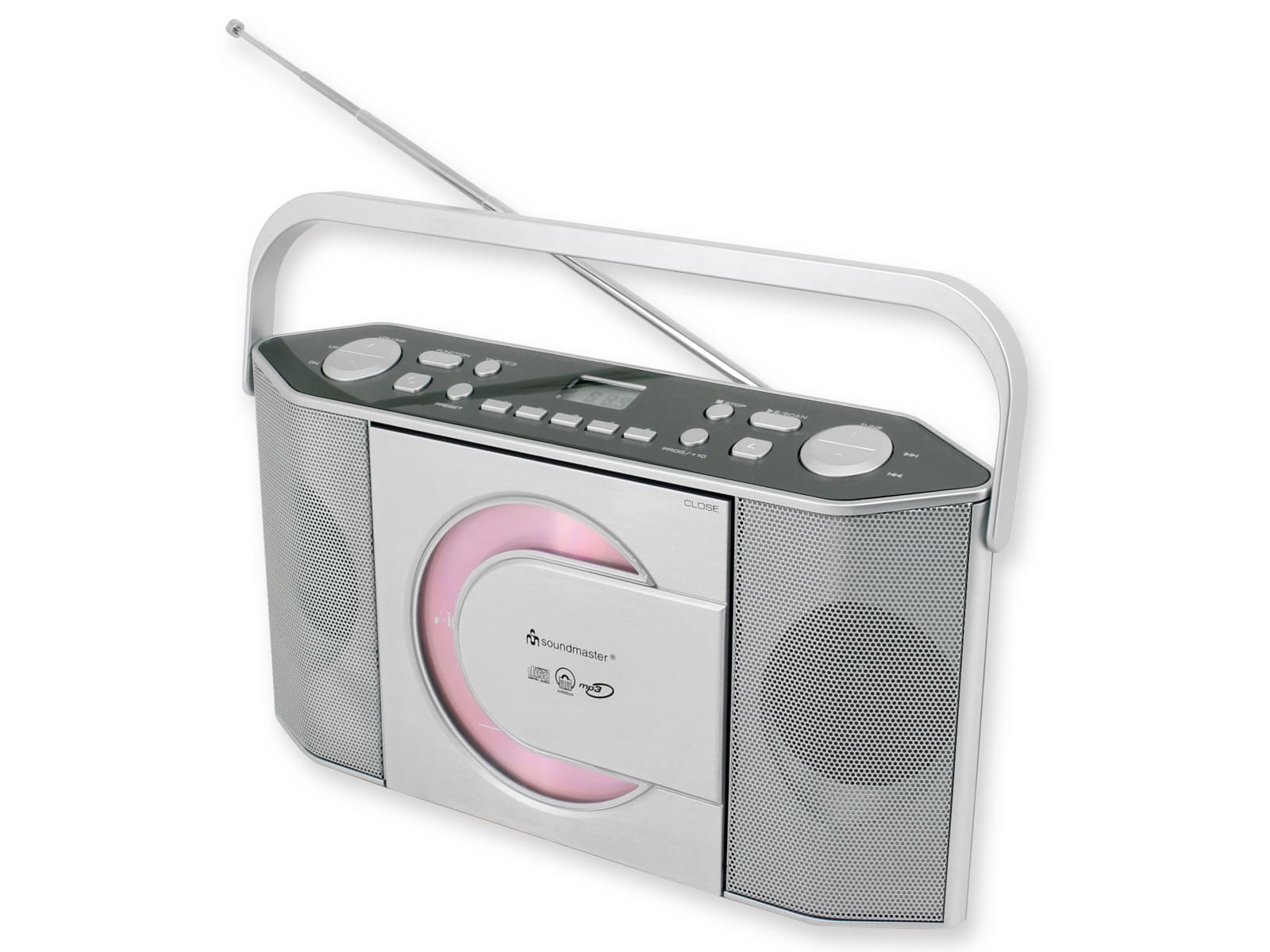 Soundmaster CD-Player RCD1755SI, silber