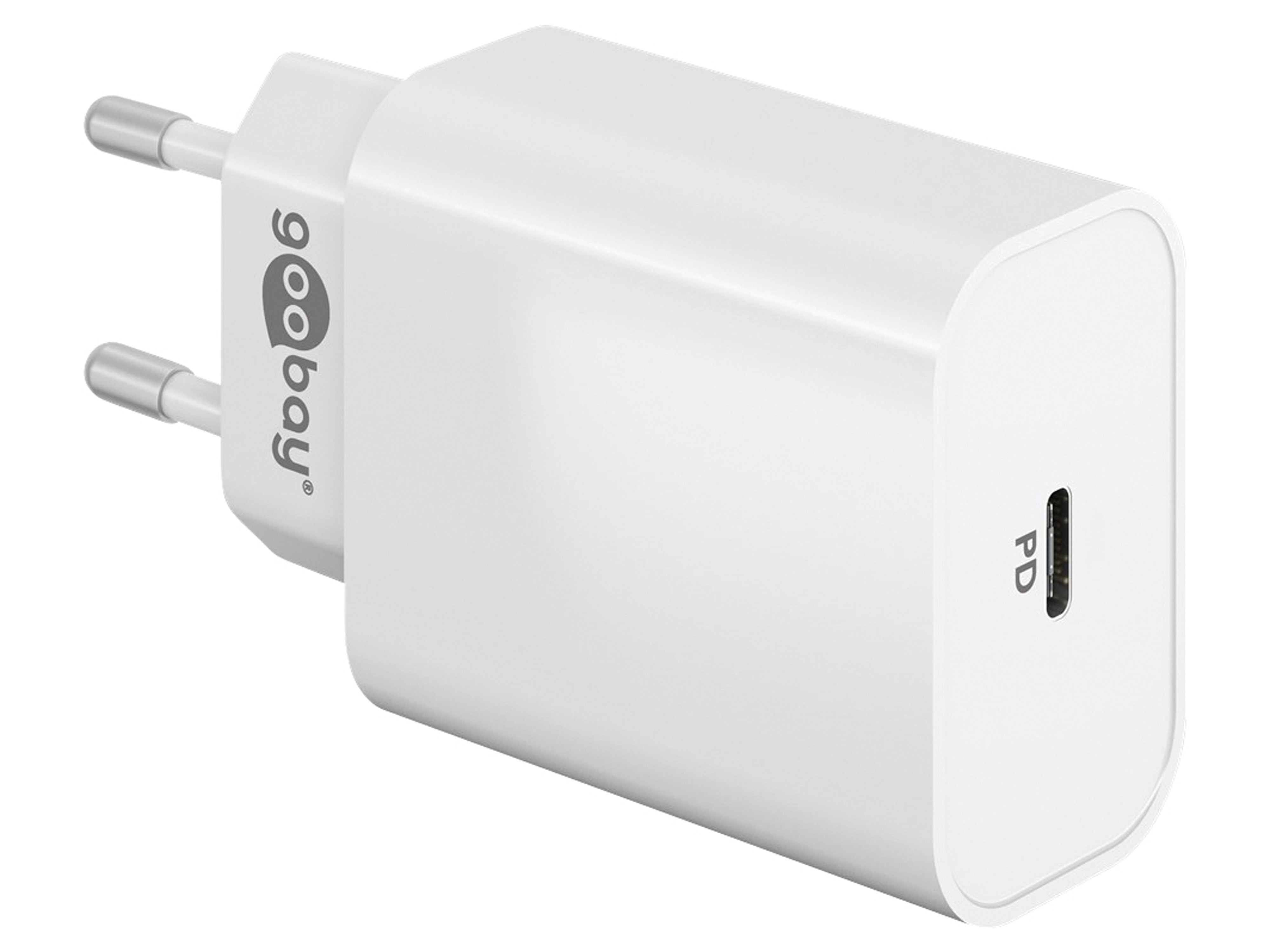 GOOBAY USB-Lader 61754, 5-20 V, 3 A, 45 W, USB-C PD, weiß