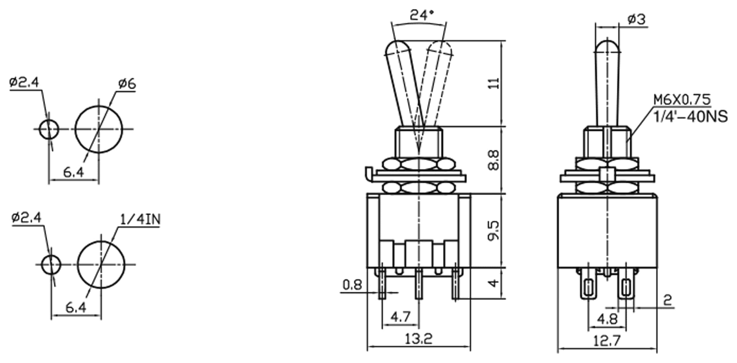 Kippschalter/-taster MTS-213-A1