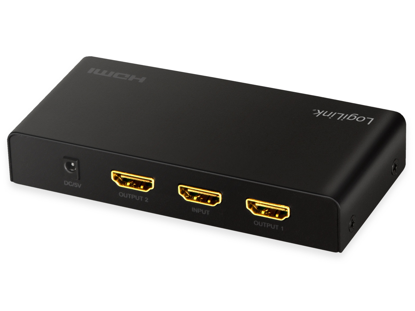 LOGILINK HDMI-Splitter HD0033, 1x2-Port, 4K/60 Hz, Downscaler