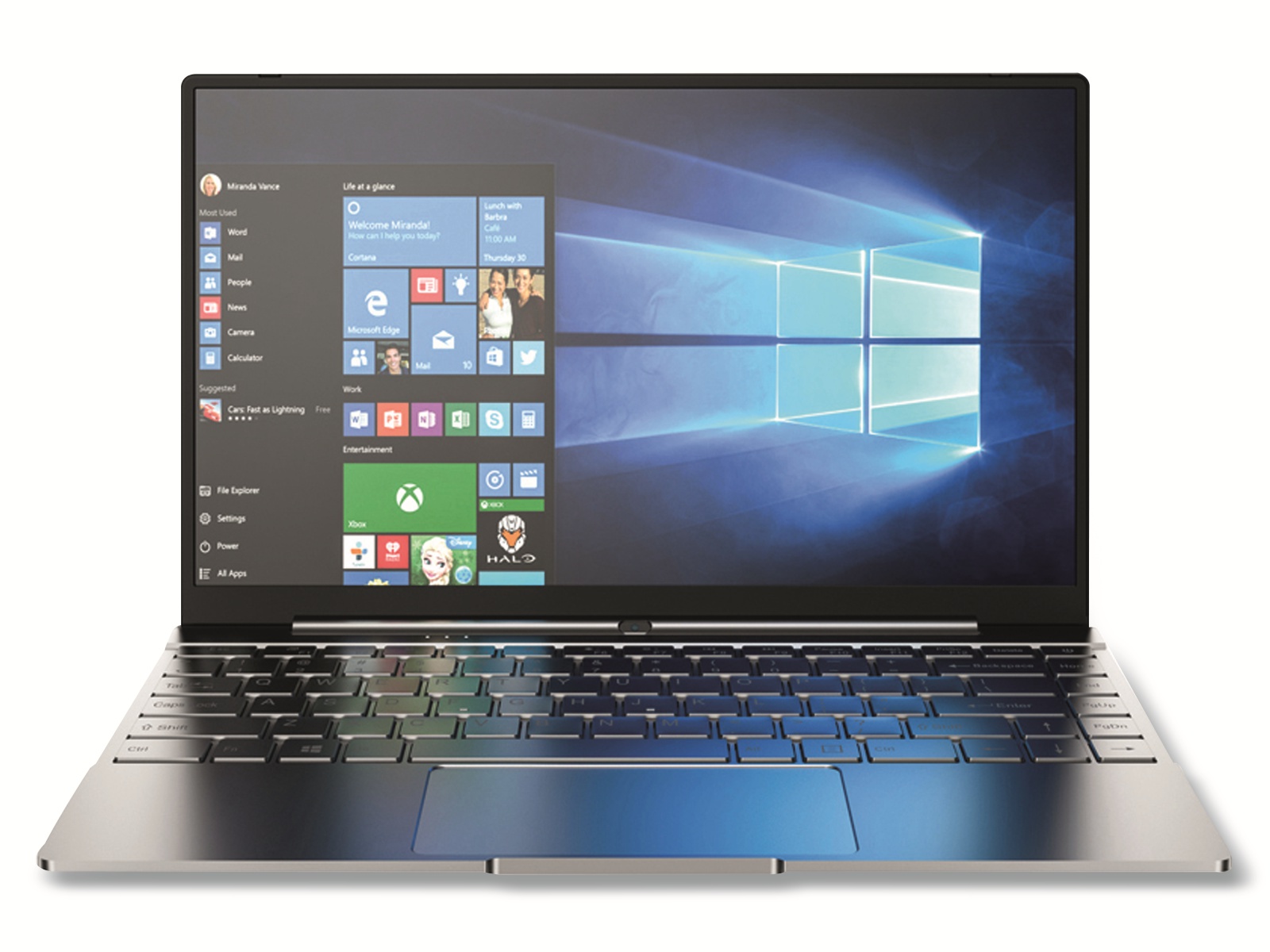 LC POWER Notebook LC-Power MobileBook, 14,1", Intel Celeron, 12 GB RAM, 256 GB SSD, Win10Pro