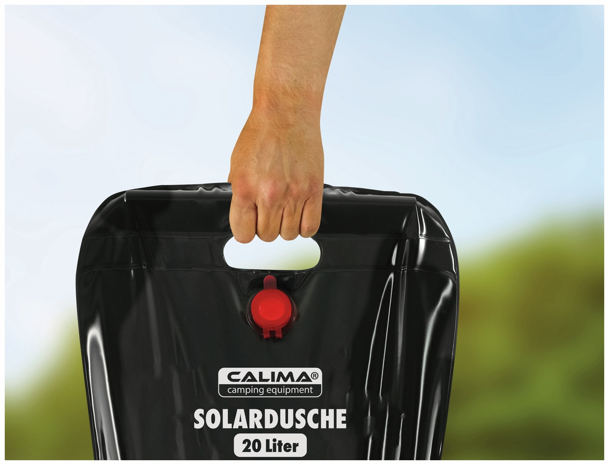 CALIMA CAMPING EQUIPMENT Campingdusche, 20 l, schwarz