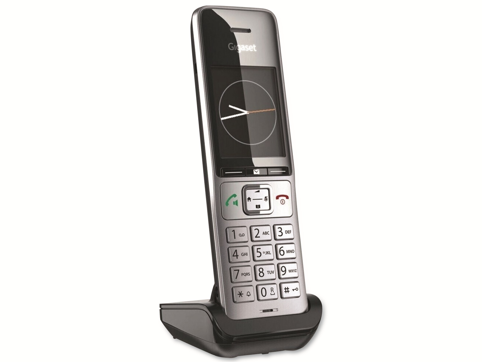 GIGASET Telefon Comfort 500HX, silber-schwarz