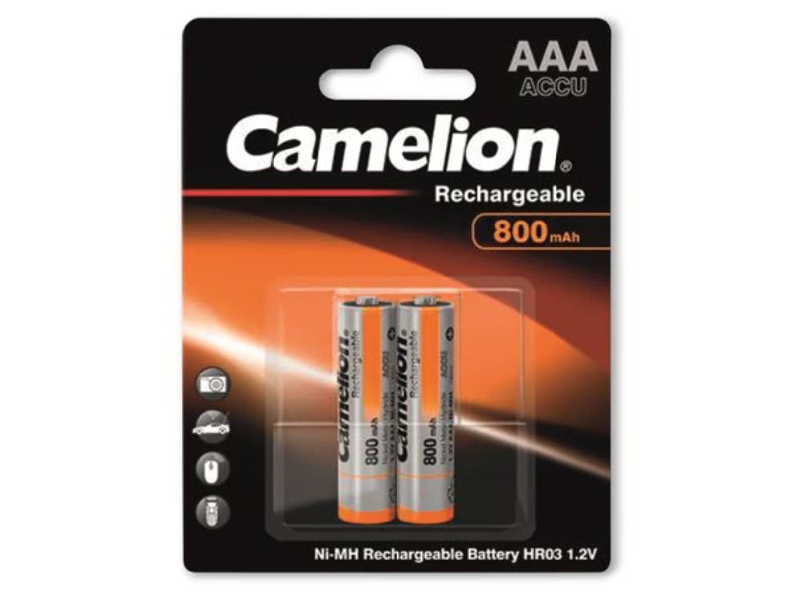 CAMELION NiMH-Micro-Akku 800 mAh, 2 Stück