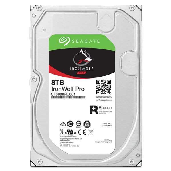 SEAGATE HDD IronWolf Pro ST8000NT001, 7200RPM, 256MB, 8,9 cm (3.5")