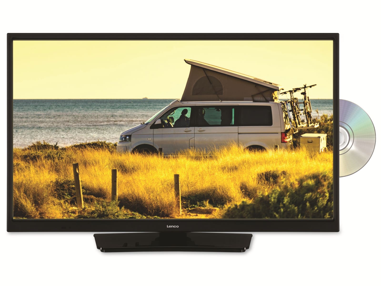 LENCO LED-TV DVL-2483BK, 24" ( 61 cm), HD, EEK: F, DVD-Player, DVB-T/T2/S2/C